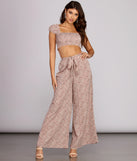 So Fresh Floral Tie Pants