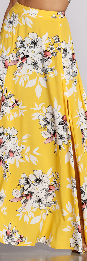 Island Time Floral Skirt