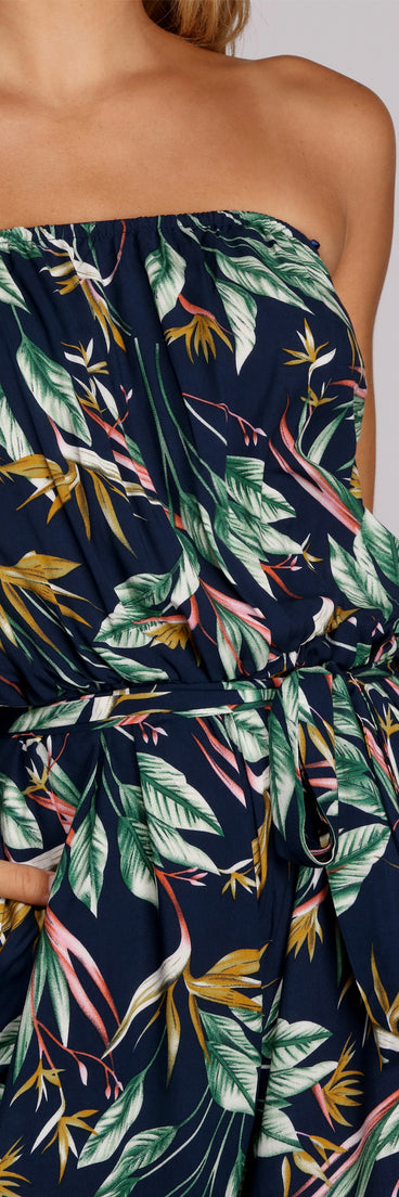 Leaf Through Wide-Leg Jumpsuit for 2022 festival outfits, festival dress, outfits for raves, concert outfits, and/or club outfits