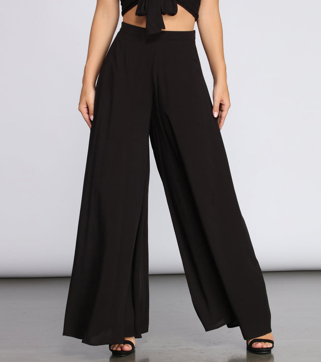 You’ll look stunning in the Bahama Breeze Wide-Leg Pants when paired with its matching separate to create a glam clothing set perfect for a New Year’s Eve Party Outfit or Holiday Outfit for any event!