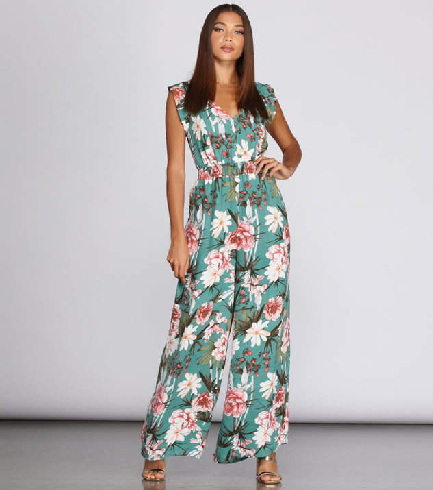Coconut Kisses Wide Leg Jumpsuit will help you dress the part in stylish holiday party attire, an outfit for a New Year’s Eve party, & dressy or cocktail attire for any event.