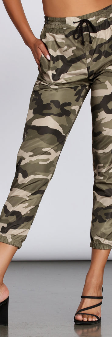 Casual Camo Cutie Joggers for 2022 festival outfits, festival dress, outfits for raves, concert outfits, and/or club outfits