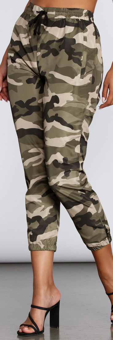 Casual Camo Cutie Joggers for 2022 festival outfits, festival dress, outfits for raves, concert outfits, and/or club outfits