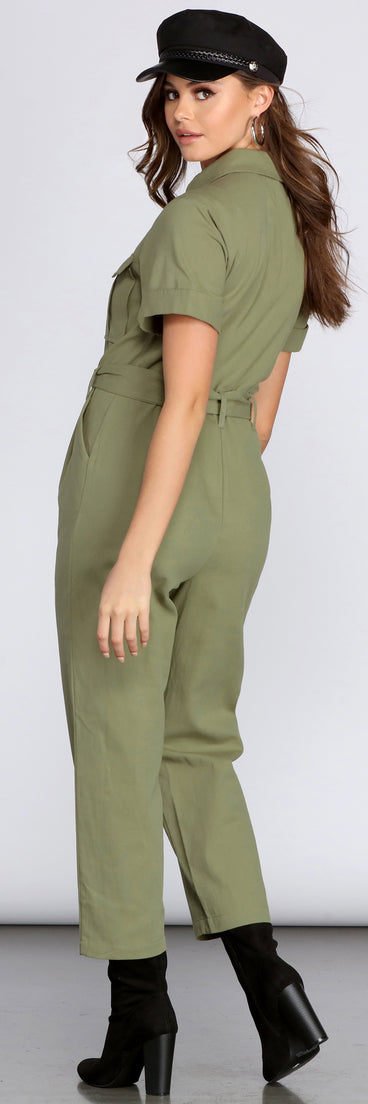 Suit Up Tie Waist Jumpsuit for 2022 festival outfits, festival dress, outfits for raves, concert outfits, and/or club outfits