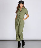 Suit Up Tie Waist Jumpsuit for 2022 festival outfits, festival dress, outfits for raves, concert outfits, and/or club outfits