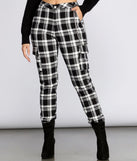 Plaid Chain Link Cargo Pants for 2022 festival outfits, festival dress, outfits for raves, concert outfits, and/or club outfits