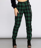 Plaid Chain Link Cargo Pants for 2022 festival outfits, festival dress, outfits for raves, concert outfits, and/or club outfits