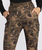 High Waist Belted Skinny Cargo Pants for 2022 festival outfits, festival dress, outfits for raves, concert outfits, and/or club outfits