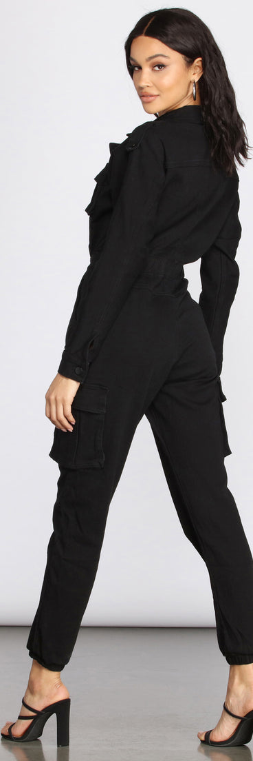 Suit Yourself Utility Cargo Jumpsuit for 2022 festival outfits, festival dress, outfits for raves, concert outfits, and/or club outfits