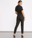 Short Sleeve Tie Waist Utility Jumpsuit is the perfect Homecoming look pick with on-trend details to make the 2023 HOCO dance your most memorable event yet!