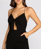 X Marks The Spot Cross Back Keyhole Jumpsuit provides a stylish start to creating your best summer outfits of the season with on-trend details for 2023!