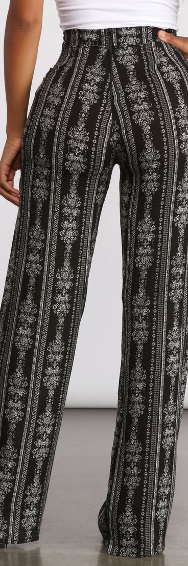 Bring On The Boho Vibes Printed Pants provides a stylish start to creating your best summer outfits of the season with on-trend details for 2023!