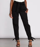 Tie Waist Cargo Joggers for 2023 festival outfits, festival dress, outfits for raves, concert outfits, and/or club outfits