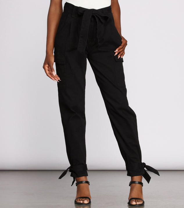Tie Waist Cargo Joggers for 2023 festival outfits, festival dress, outfits for raves, concert outfits, and/or club outfits