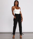 Tie Waist Cargo Joggers for 2023 festival outfits, festival dress, outfits for raves, concert outfits, and/or club outfits