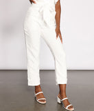 Easygoing Elegance Ruffle Detail Jumpsuit provides a stylish start to creating your best summer outfits of the season with on-trend details for 2023!