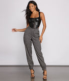 High Waist Plaid Joggers provides a stylish start to creating your best summer outfits of the season with on-trend details for 2023!