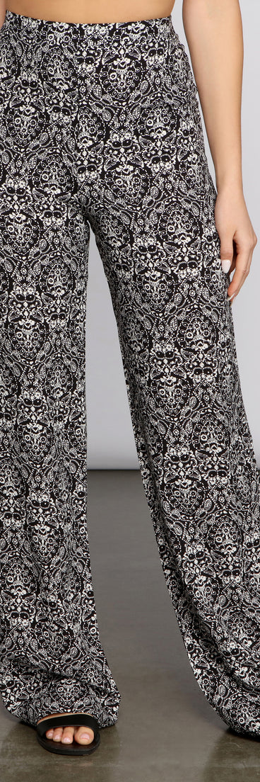 High Waist Bohemian Flared Wide Leg Pants provides a stylish start to creating your best summer outfits of the season with on-trend details for 2023!