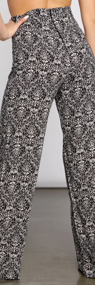 High Waist Bohemian Flared Wide Leg Pants provides a stylish start to creating your best summer outfits of the season with on-trend details for 2023!