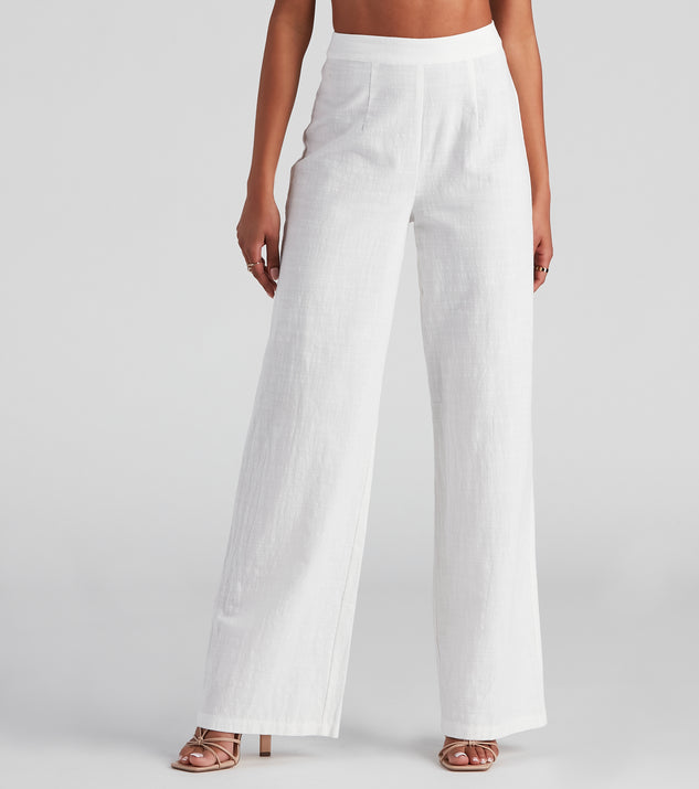 Whisked Away High Waist Pants provides a stylish start to creating your best summer outfits of the season with on-trend details for 2023!