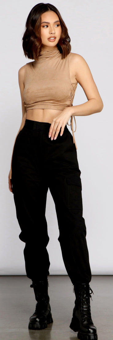 Basic And Chic Twill Cargo Joggers for 2023 festival outfits, festival dress, outfits for raves, concert outfits, and/or club outfits