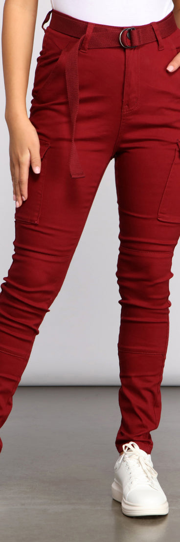 High Waist Belted Cargo Pants for 2023 festival outfits, festival dress, outfits for raves, concert outfits, and/or club outfits