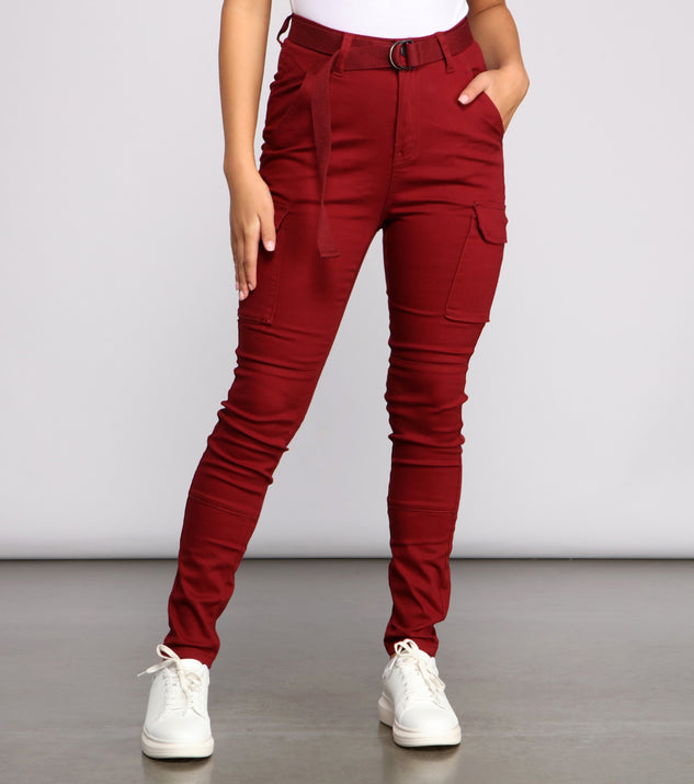 High Waist Belted Cargo Pants for 2023 festival outfits, festival dress, outfits for raves, concert outfits, and/or club outfits