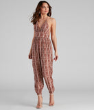Summer Pop Tie-Dye Stripe Halter Jumpsuit is a trendy pick to create 2023 festival outfits, festival dresses, outfits for concerts or raves, and complete your best party outfits!