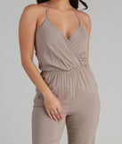 Plunging Into Basics Surplice Jumpsuit for 2023 festival outfits, festival dress, outfits for raves, concert outfits, and/or club outfits