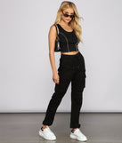 Casual-Chic Cargo Joggers for 2023 festival outfits, festival dress, outfits for raves, concert outfits, and/or club outfits