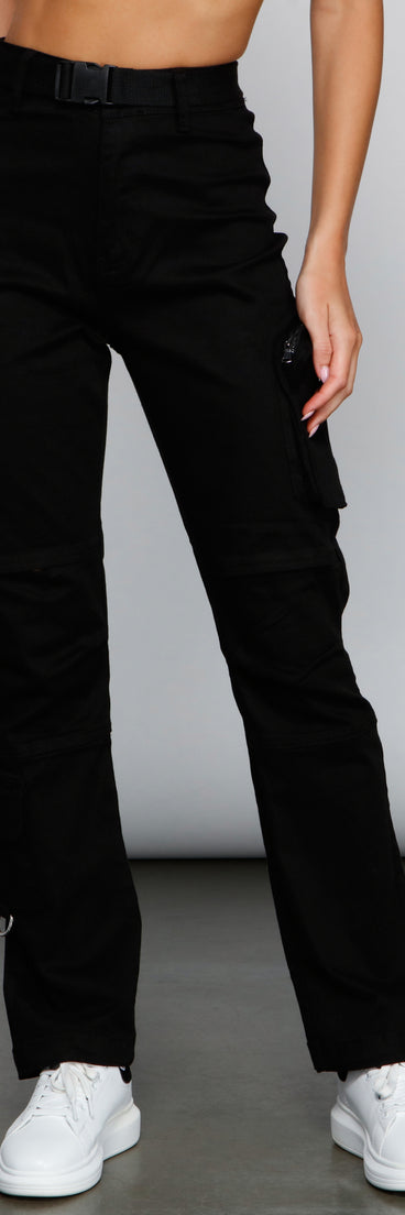 Edgy-Chic Cargo Utility Pants for 2023 festival outfits, festival dress, outfits for raves, concert outfits, and/or club outfits