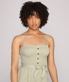 Casual Cutie Cropped Jumpsuit for 2023 festival outfits, festival dress, outfits for raves, concert outfits, and/or club outfits