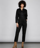 Go With It Utility Jumpsuit provides a stylish start to creating your best summer outfits of the season with on-trend details for 2023!