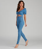 All Too Stylish Denim Catsuit provides a stylish start to creating your best summer outfits of the season with on-trend details for 2023!