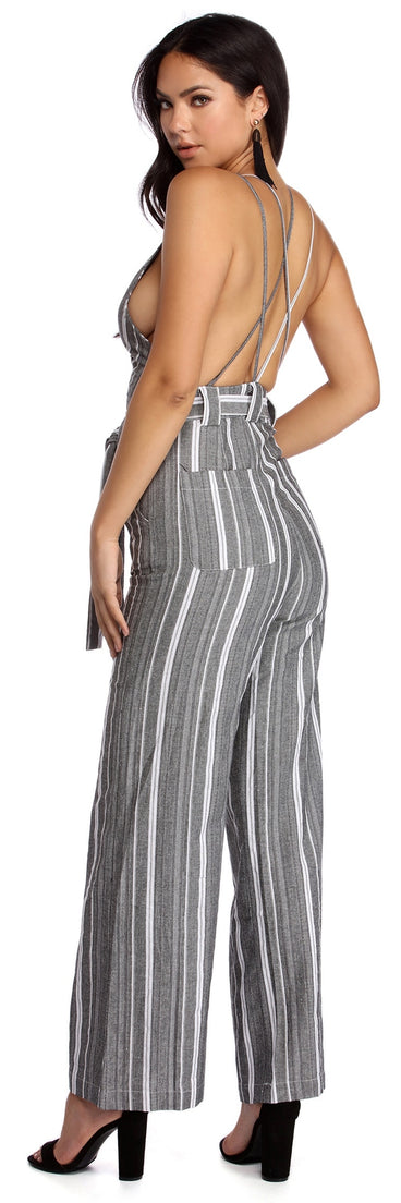 Striped For Success Jumpsuit for 2022 festival outfits, festival dress, outfits for raves, concert outfits, and/or club outfits