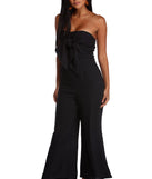 Don't Front Strapless Jumpsuit will help you dress the part in stylish holiday party attire, an outfit for a New Year’s Eve party, & dressy or cocktail attire for any event.
