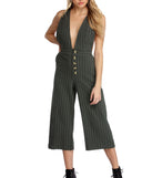 Trendsetter In Stripes Culotte Jumpsuit will help you dress the part in stylish holiday party attire, an outfit for a New Year’s Eve party, & dressy or cocktail attire for any event.