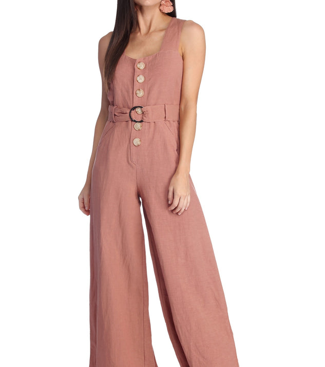 Button Detail Wide Leg Jumpsuit will help you dress the part in stylish holiday party attire, an outfit for a New Year’s Eve party, & dressy or cocktail attire for any event.