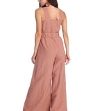 Button Detail Wide Leg Jumpsuit for 2022 festival outfits, festival dress, outfits for raves, concert outfits, and/or club outfits