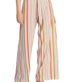 Set Me Up In Stripes Flared Pants