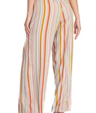 Set Me Up In Stripes Flared Pants