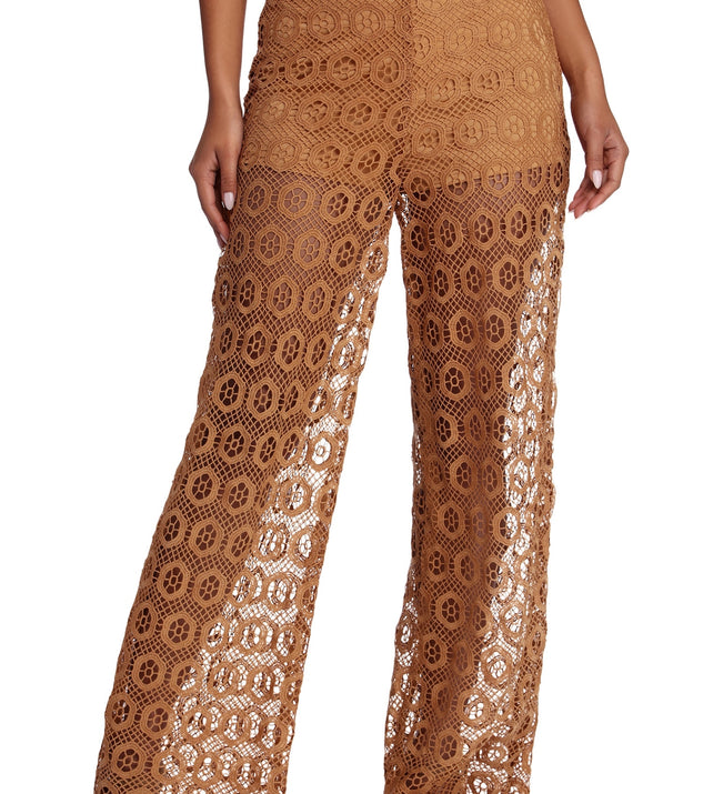 Crochet Pleasure Wide Leg Pants for 2022 festival outfits, festival dress, outfits for raves, concert outfits, and/or club outfits