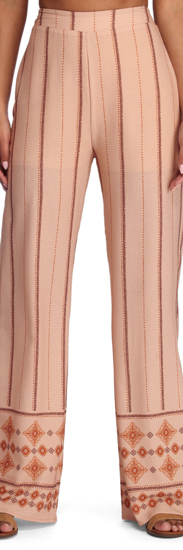 Border Theory Straight Leg Pants