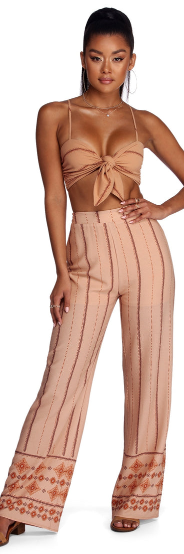 Border Theory Straight Leg Pants