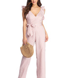 Ruffled And Striped Jumpsuit will help you dress the part in stylish holiday party attire, an outfit for a New Year’s Eve party, & dressy or cocktail attire for any event.