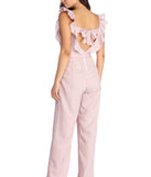 Ruffled And Striped Jumpsuit for 2022 festival outfits, festival dress, outfits for raves, concert outfits, and/or club outfits