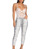 Skinny Snake Print Pants for 2022 festival outfits, festival dress, outfits for raves, concert outfits, and/or club outfits