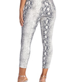 Skinny Snake Print Pants for 2022 festival outfits, festival dress, outfits for raves, concert outfits, and/or club outfits