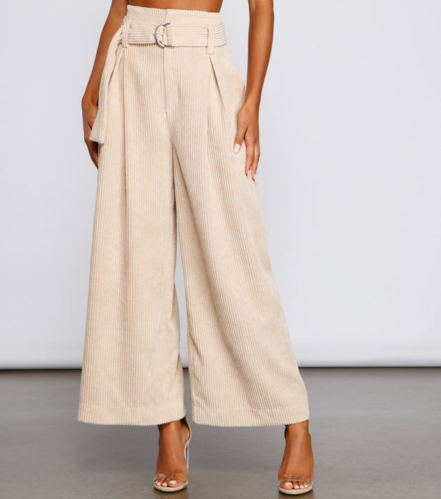 High Waist Flared Corduroy Pants provides a stylish start to creating your best summer outfits of the season with on-trend details for 2023!