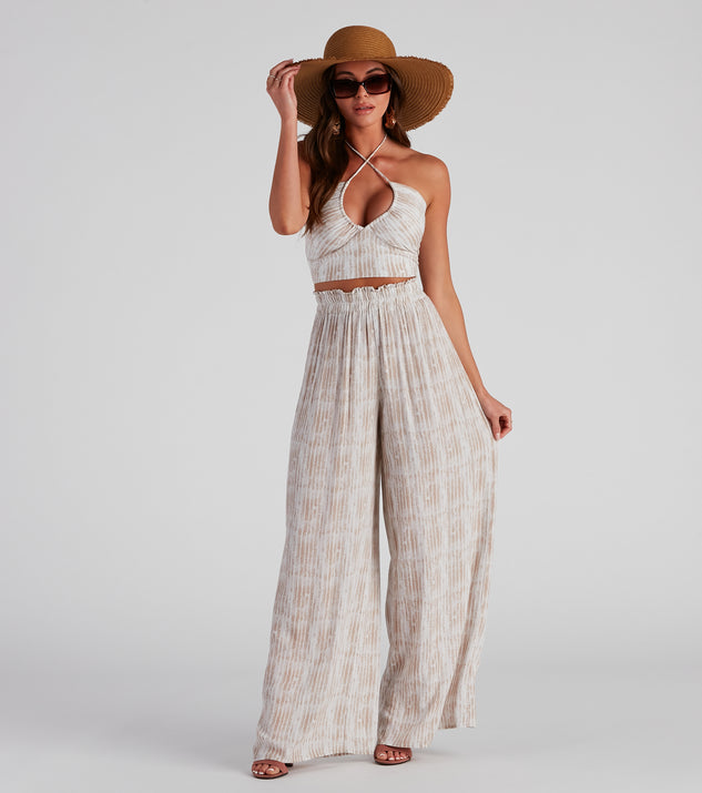 Sangria Please Striped Wide Leg Pants provides a stylish start to creating your best summer outfits of the season with on-trend details for 2023!